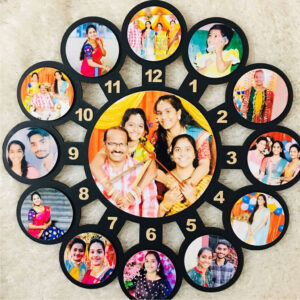 Customized Gifts-MDF wall clock Photo Frame (18*24 inches)