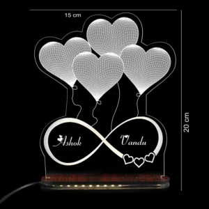 Acrylic Engraving 3D ILLussion LED  (12*12 inches)