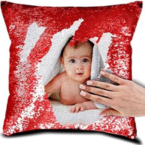 Customized Gifts-Magic Pillow Photo Red Colour