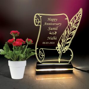 Customized Gifts-Acrylic Engraving LED (5*9 inches)