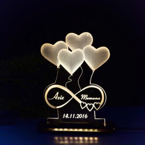 Acrylic Engraving 3D ILLussion LED (8*8inches)