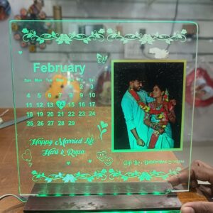 Customized Gifts-Acrylic Engraving UV Printing LED (8*8 inches)