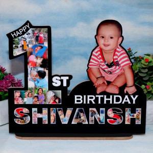 Customized Gifts-MDF Table Top Photo Frame Birthday  (11*11 inches)
