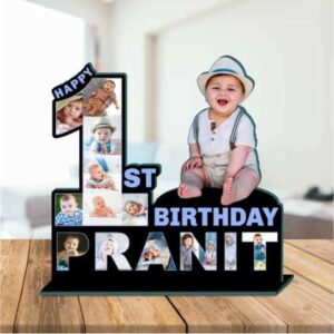 Customized Gifts-MDF Table Top Photo Frame Birthday  (11*11 inches)