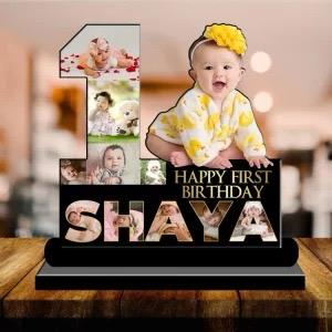 Customized Gifts-MDF Table Top Photo Frame Birthday  (11*11 inches)