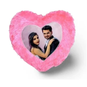 Customized Gifts-Photo Pur Pillow Heart Shape