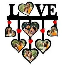 Customized Gifts-MDF wall Heart Photo Frame (12*18 inches)