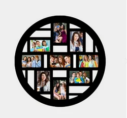 Customized Gifts-MDF wall Collage Photo Frame (16*16 inches)